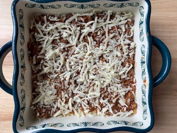 Keto Meat Lasagna Layer 4