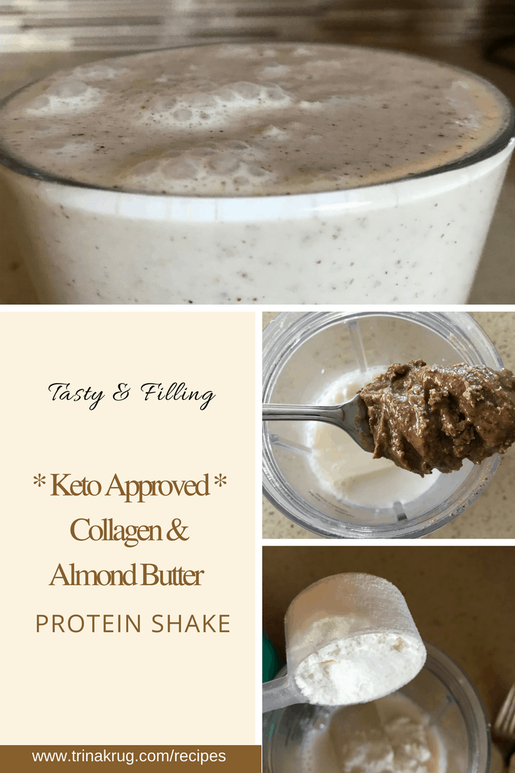Almond Butter Keto Collagen Shake The Keto Option Keto The Healthy Way