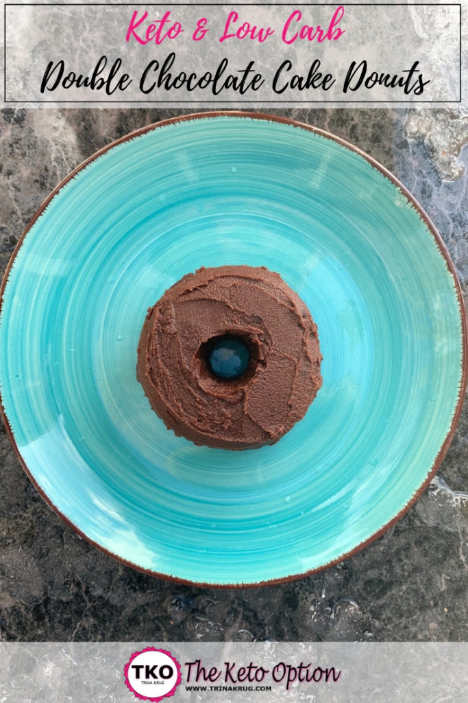 Keto Double Chocolate Cake Donuts