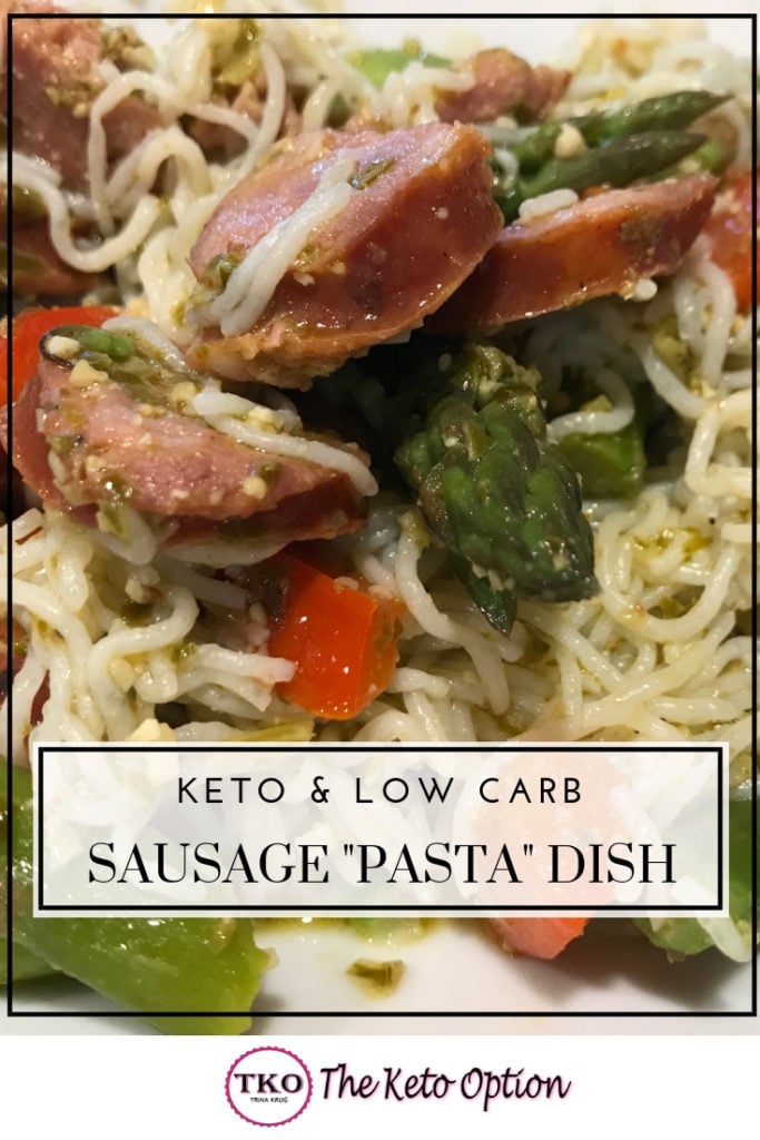 keto pesto sausage