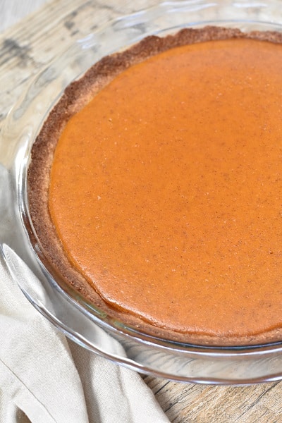 Keto pumpkin pie