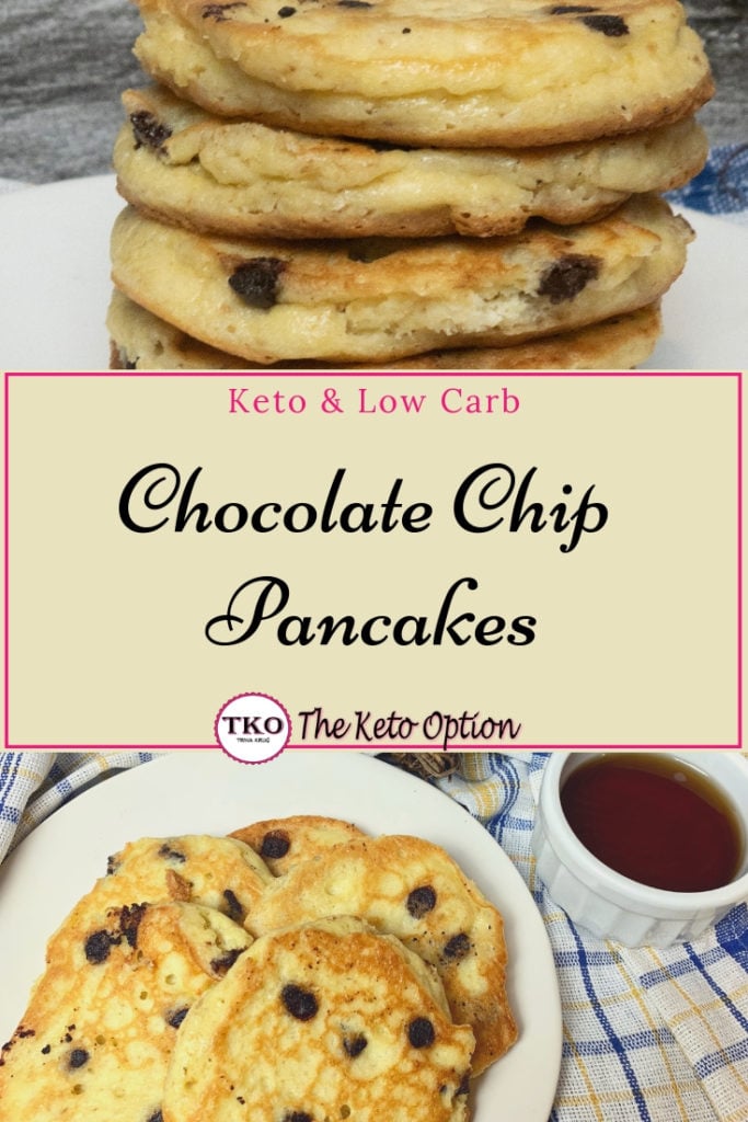 keto chocolate chip pancakes