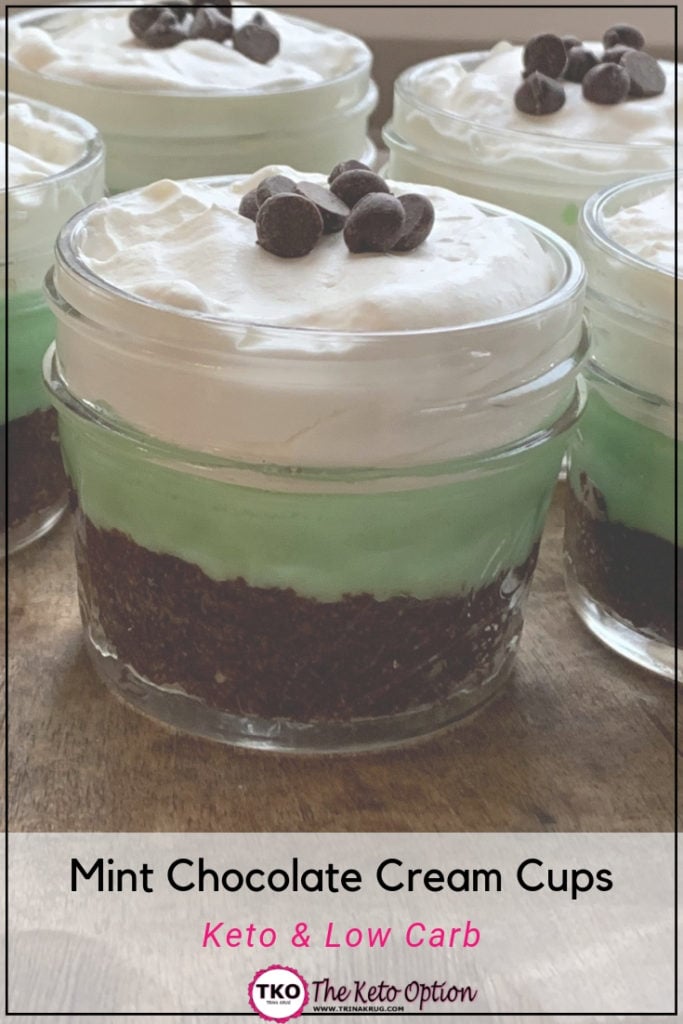 Keto Mint Chocolate Cream Cups