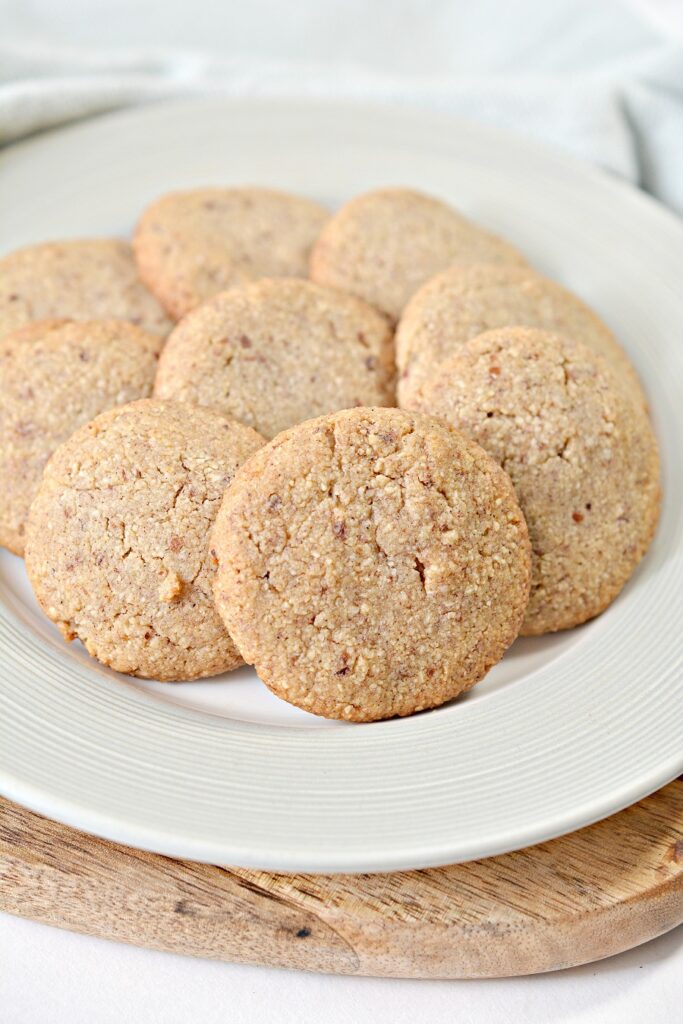 Keto Ginger Snaps on white plate