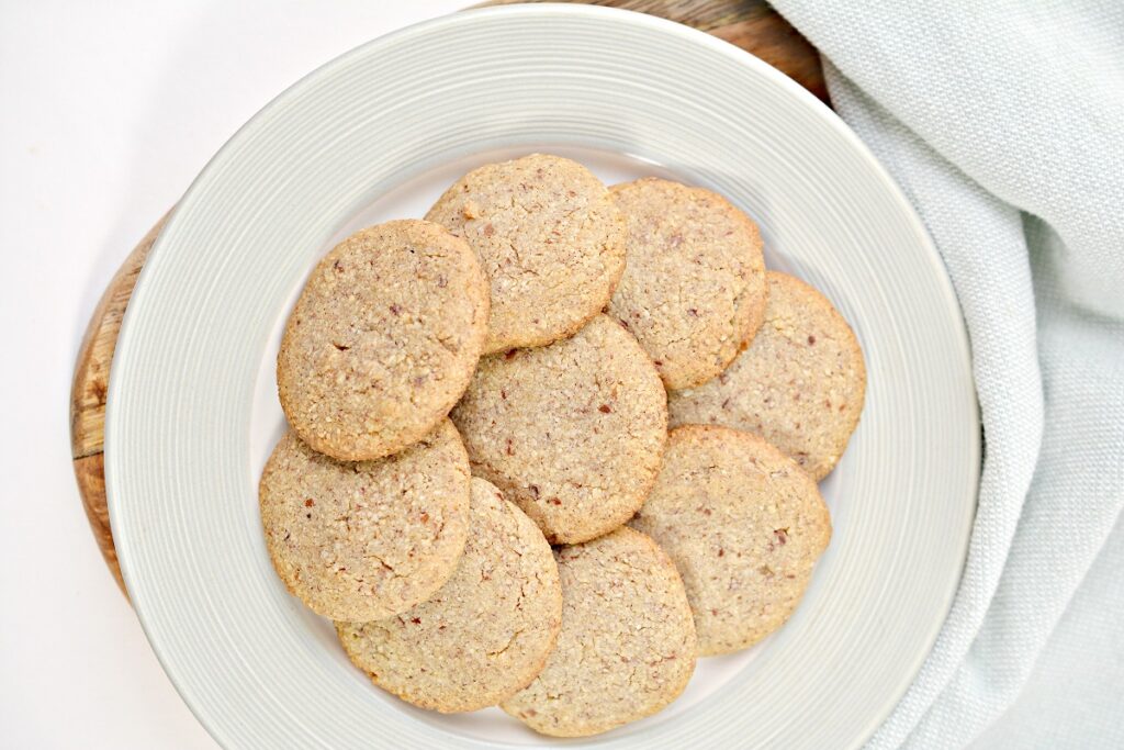 Keto Ginger Snaps on white plate
