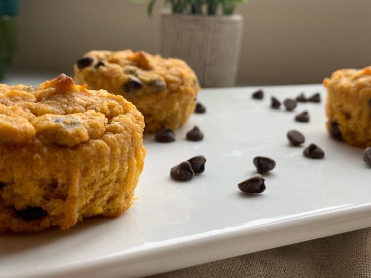Keto Chocolate Chip Pumpkin Muffins