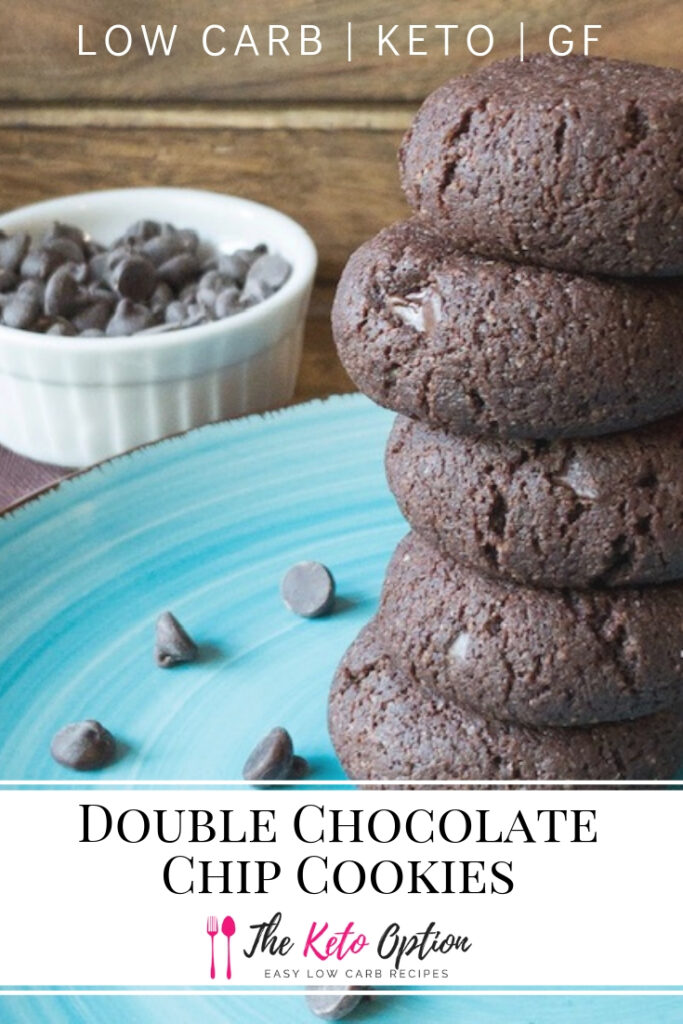 Low Carb Double Chocolate Chip Cookies