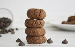 Keto Double Chocolate Chip Cookies