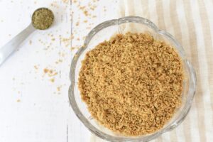 Keto Breadcrumbs in bowl