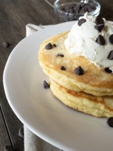 Keto Chocolate Chip Pancakes