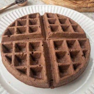 Chocolate Peanut Butter Waffles
