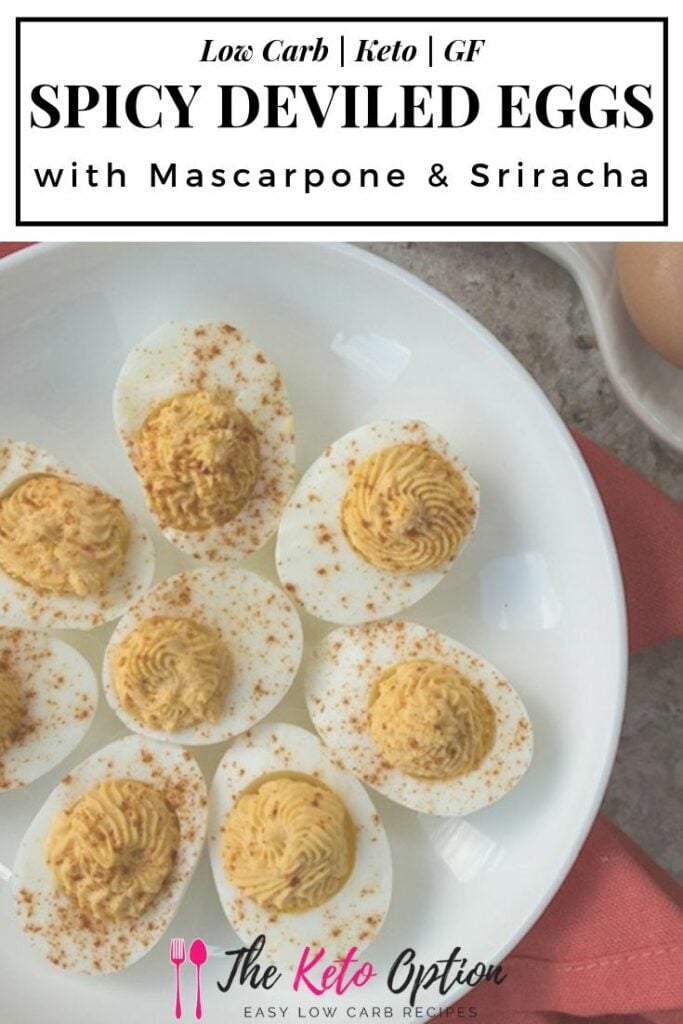 Keto Spicy Deviled Eggs