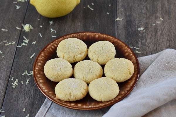 Keto Lemon Sugar Cookies