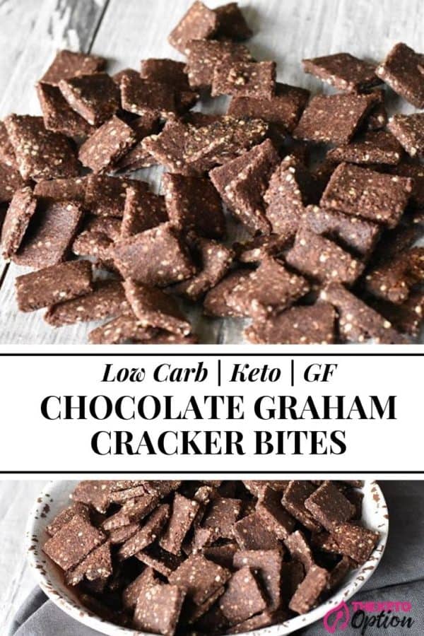 Keto Chocolate Graham Cracker Bites