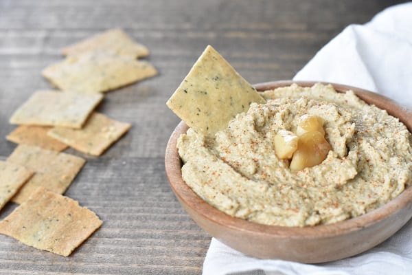 Roasted Garlic Keto Hummus