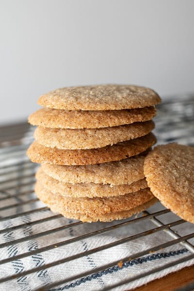 Low Carb Gluten Free Oatmeal Spice Cookies