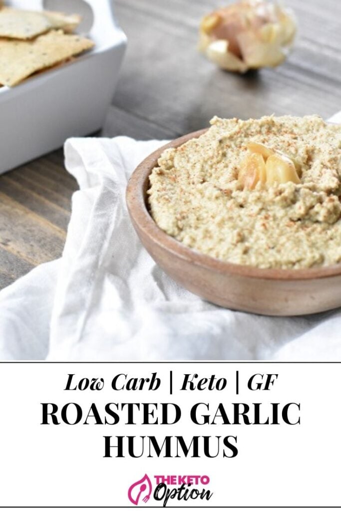 Roasted Garlic Keto Hummus