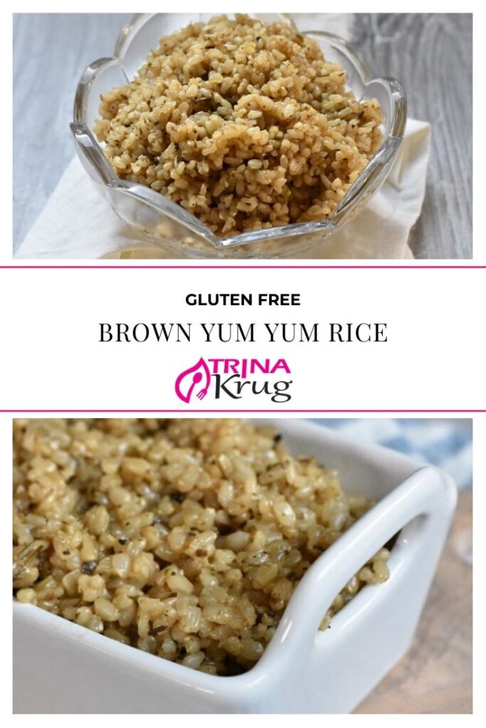 gluten free brown yum yum rice