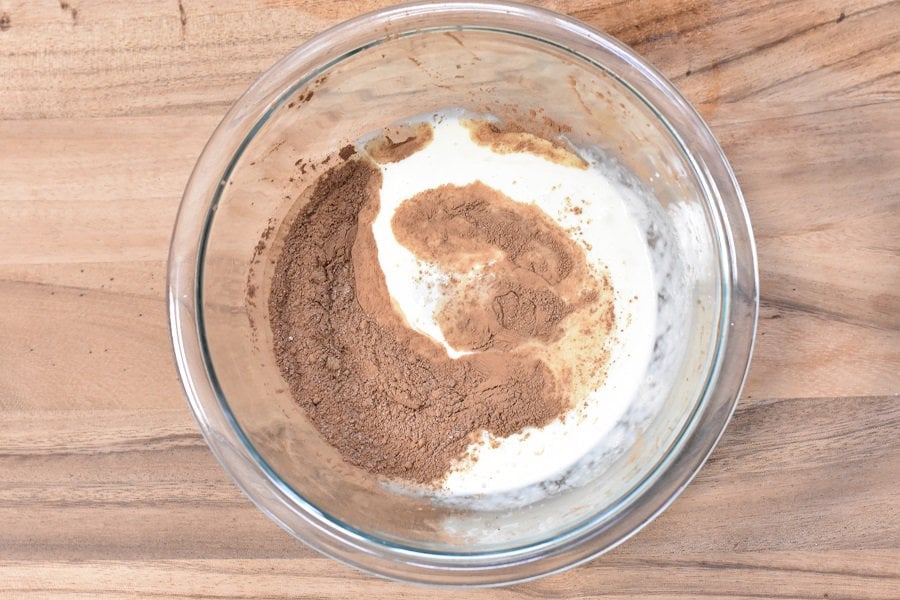 Chocolate Instant Pot Brownie With White Chocolate Chips