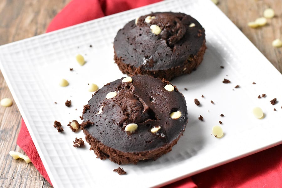 Chocolate Instant Pot Brownie With White Chocolate Chips