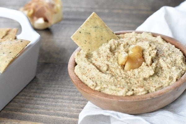 Roasted Garlic Keto Hummus