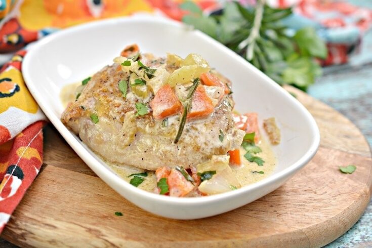 Keto Chicken Fricassee