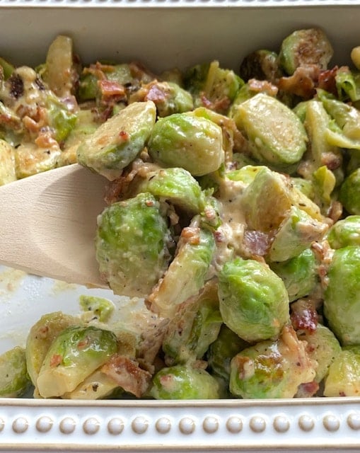 Keto Bacon Brussels Sprouts Casserole