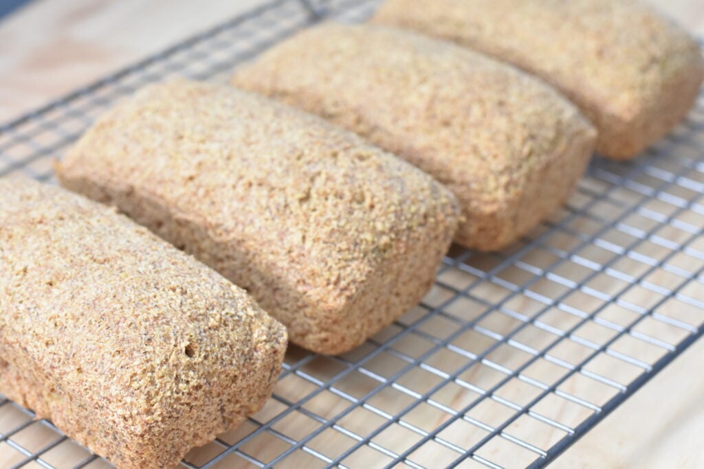 Keto mini bread loaves