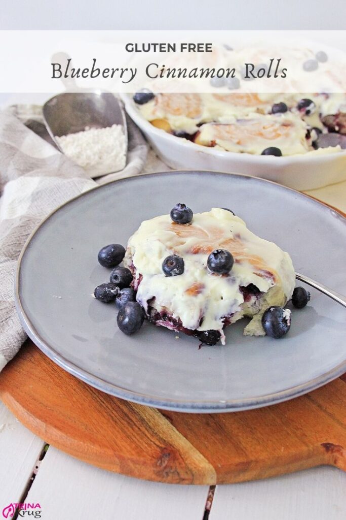 Gluten Free Blueberry Cinnamon Rolls