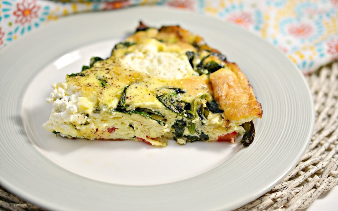 Roasted Red Pepper and Ricotta Keto Frittata