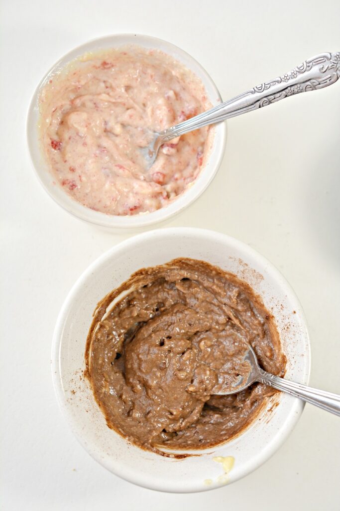 Making Keto Neapolitan Chaffles