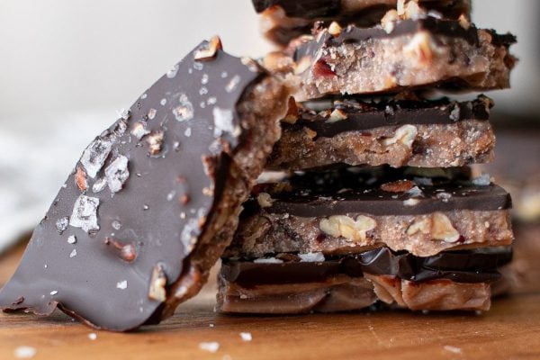 Keto Toffee With Pecans - Trina Krug