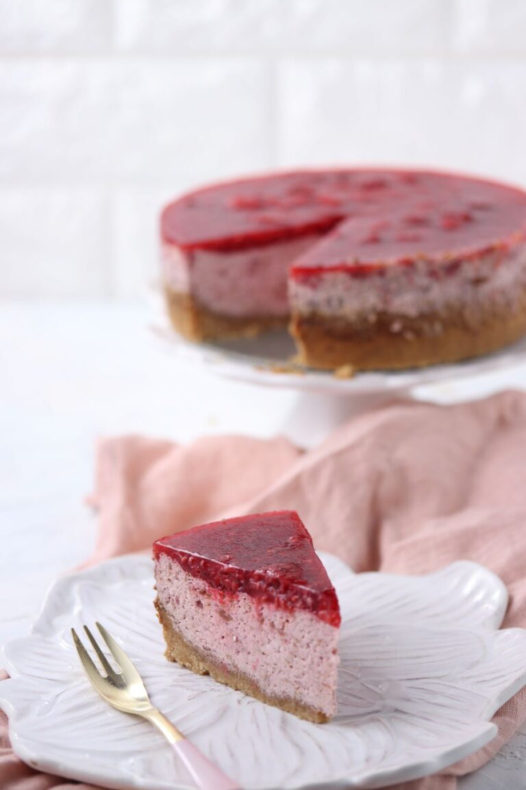 Keto Raspberry Cheesecake - Trina Krug