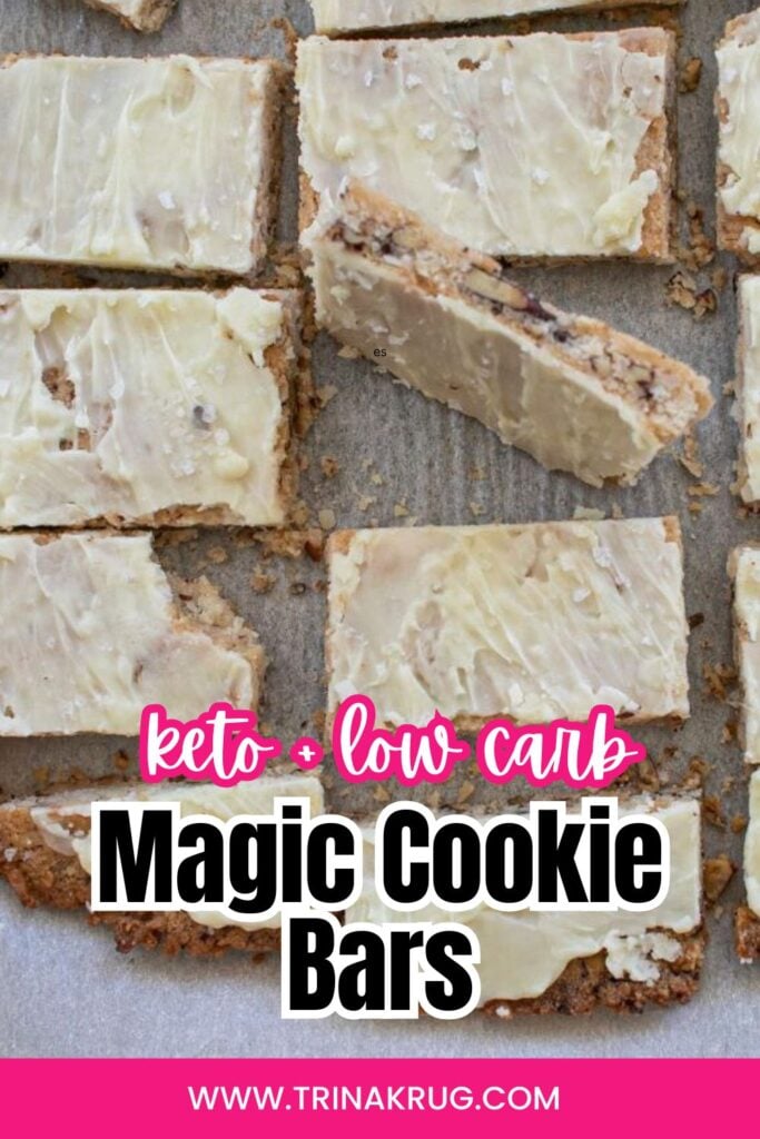Magic Cookie Bars Pinterest pin.