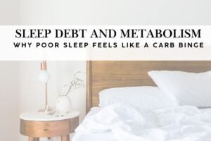Sleep Debt and Metabolism Featured Image with an empty bed in the background.