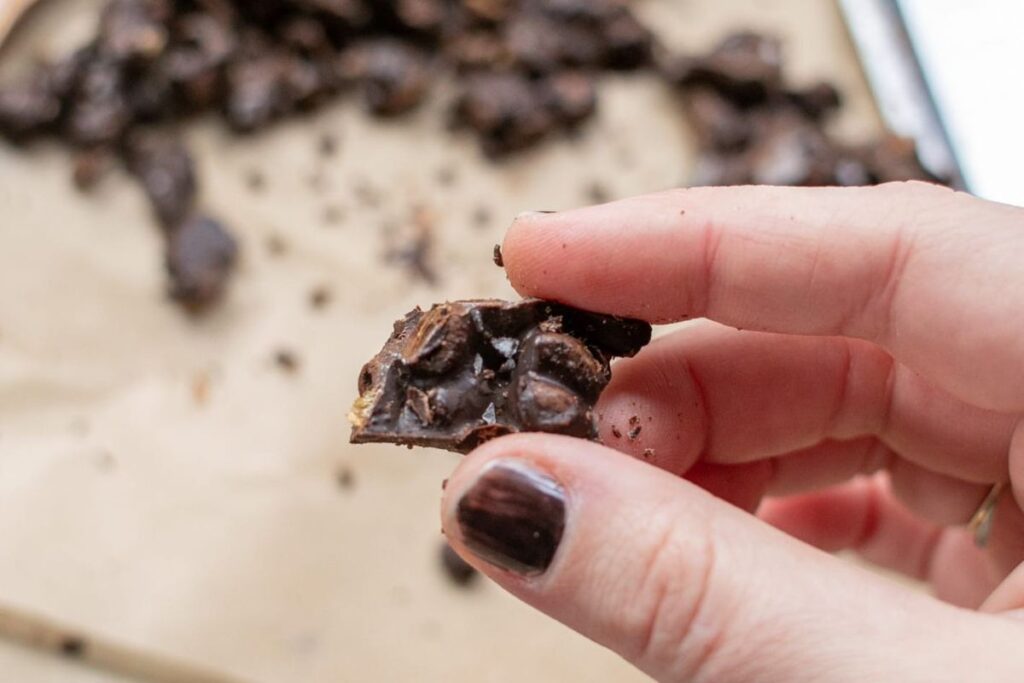 Chocolate Covered Espresso Beans cluster.
