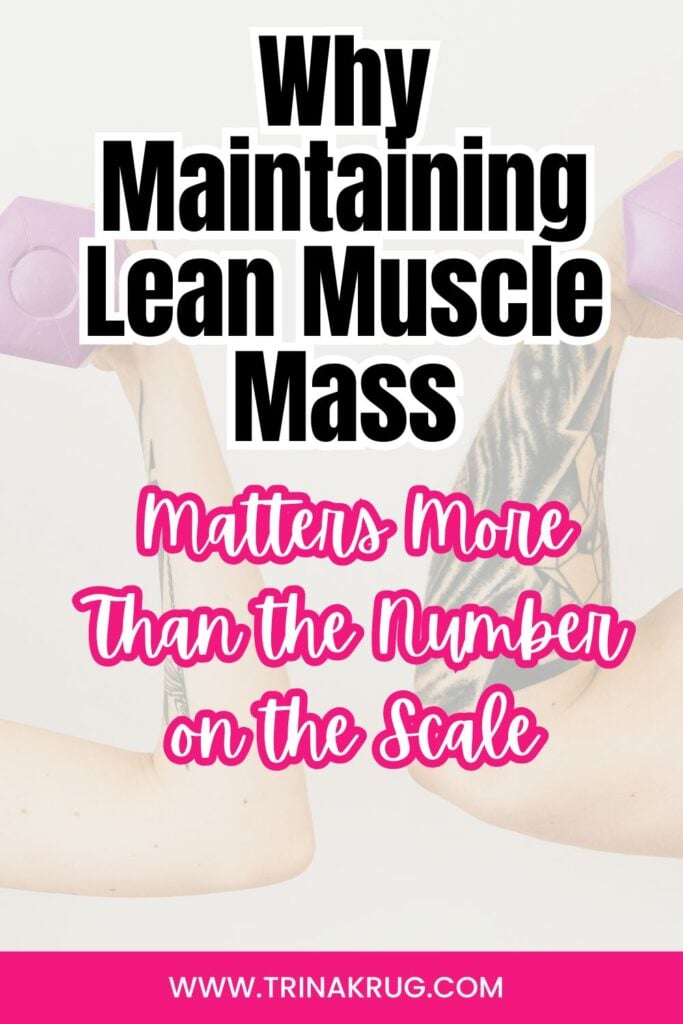Maintaining Lean Muscle Mass Pinterest pin.