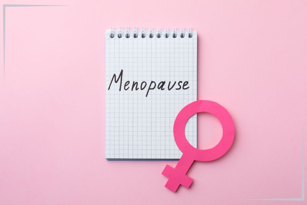 A menopause sign with a female symbol.